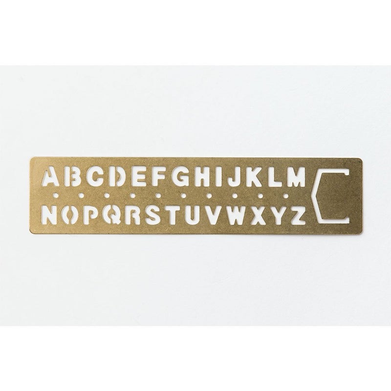 Midori Way Brass Template Alphabet (42169006) - Image 3